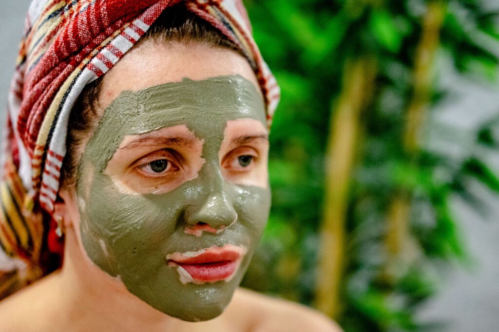 Client receiving luxurious body wrap treatment at spa