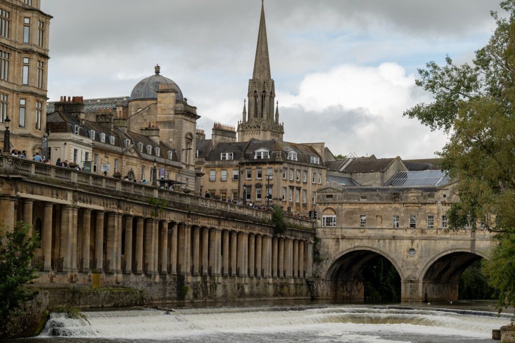 Historic Bath city architecture reflecting Georgian stone facade